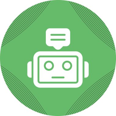 Robot simgesinin vektör illüstrasyonu