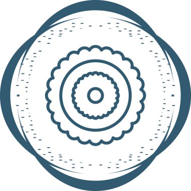 Modern yiyecek ikonunun vektör illüstrasyonu