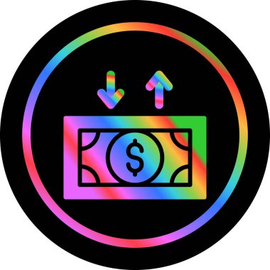 Dolar simgesi soyut bir grupta izole edildi