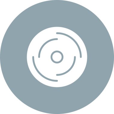CD mi? Web simgesi basit illüstrasyon