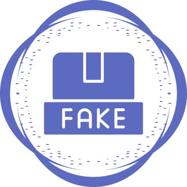 benzersiz sahte vektör çizgisi simgesi