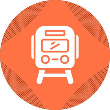 tren simgesi vektör illüstrasyonu