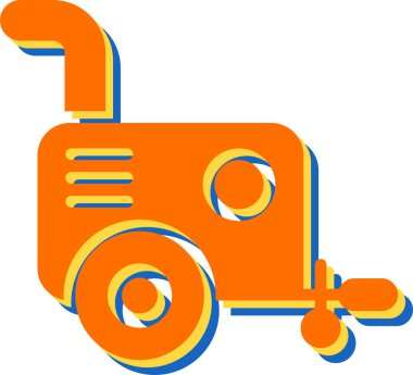 Motorsiklet. Web simgesi basit illüstrasyon