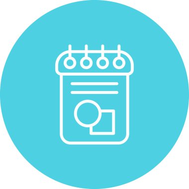 Takvim simgesi soyut arkaplanda izole edildi