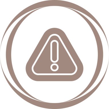 uyarı işareti simgesi, vektör illüstrasyonu