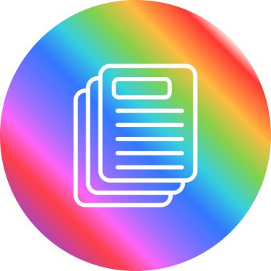 belge web simgesi, vektör tasarımı