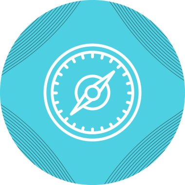 pusula simgesini tamamlanmış - dış hat biçiminde pusula simgesi