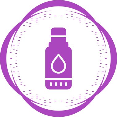 Yağ şişesi simgesinin vektör illüstrasyonu