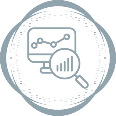 veri analiz simgesi vektör illüstrasyonu