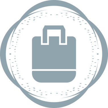 sırt çantası simgesi vektör illüstrasyonu