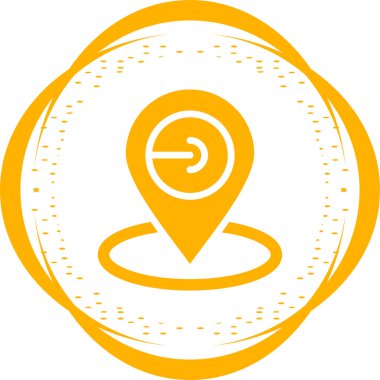 Harita iğnesi. Basit tasarım