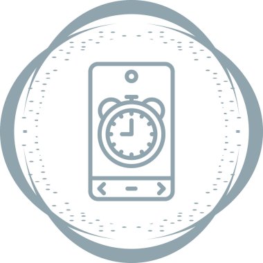 Cep telefonu simgesinin vektör illüstrasyonu