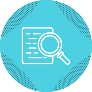 Belge simgesiyle büyüteç