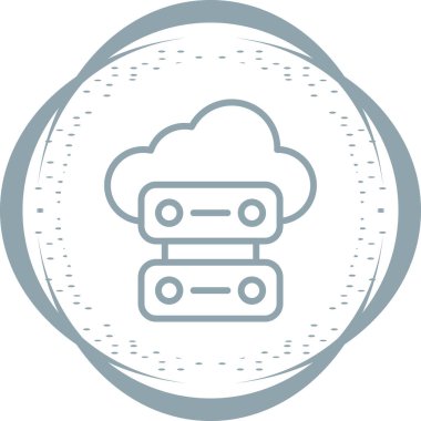 vektör Bulut simgesi illüstrasyonu