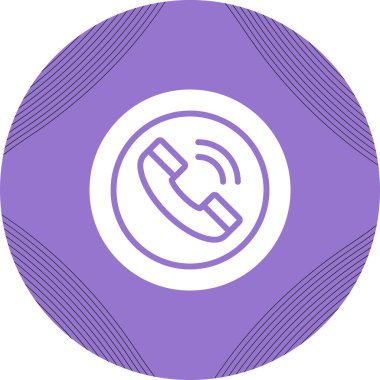 Telefon simgesinin vektör illüstrasyonu