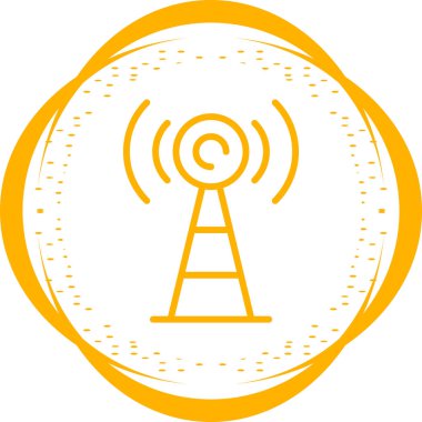 Anten. Web simgesi vektör illüstrasyonu