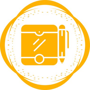 Bir belge simgesinin vektör illüstrasyonu