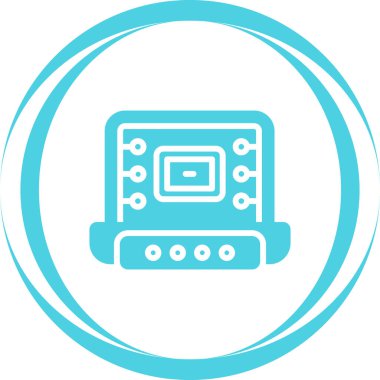 Modern oto tamir simgesinin vektör illüstrasyonu