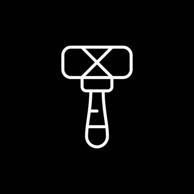 illustration vector graphic of shovel icon template design