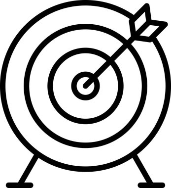 hedef simge vektör illüstrasyonu