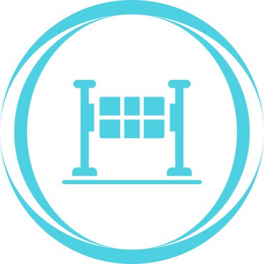 Modern b 'nin vektör illüstrasyonu fabrikanın ikonundan yoksun