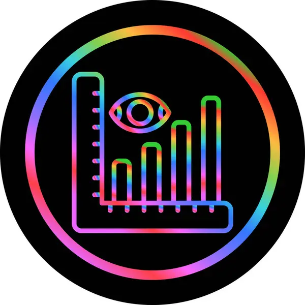 vektör içindeki veri analiz simgesi