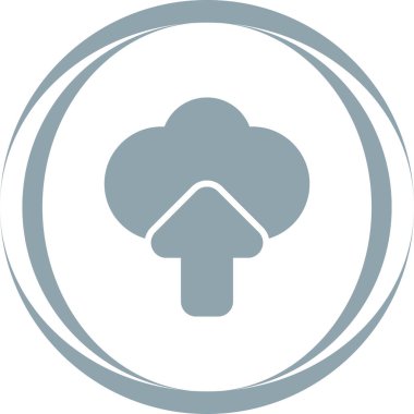 Mantar. Web simgesi basit illüstrasyon