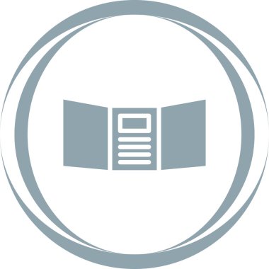 Kitap simgesi soyut arkaplan grubunda izole edildi