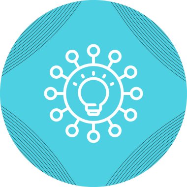 ampul modern simgesinin vektör illüstrasyonu