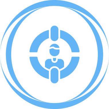 Bir insan simgesinin vektör illüstrasyonu