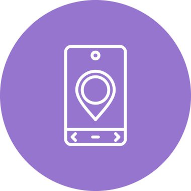 konum. Web simgesi basit illüstrasyon