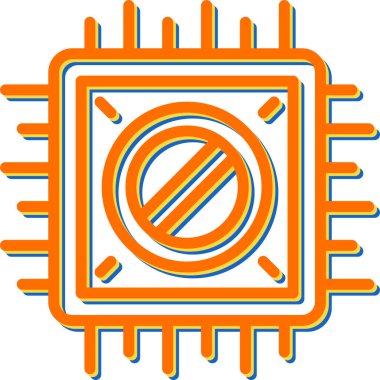 devre kartı simgesi vektör illüstrasyonu