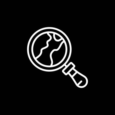 Büyütme cam simgesi, vektör tasarımı, illüstrasyon