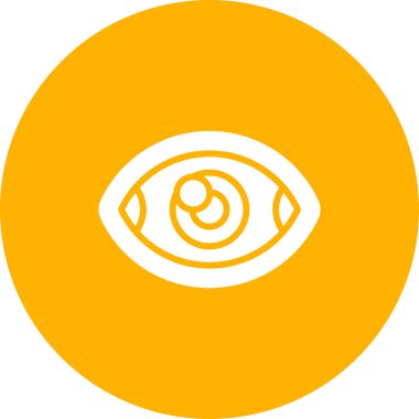 Göz. Web simgesi basit illüstrasyon