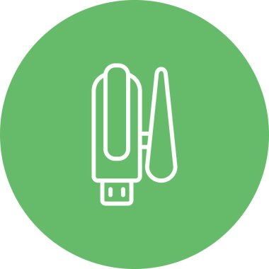 Benzersiz elektrikli ısıtıcı vektör çizgisi simgesi