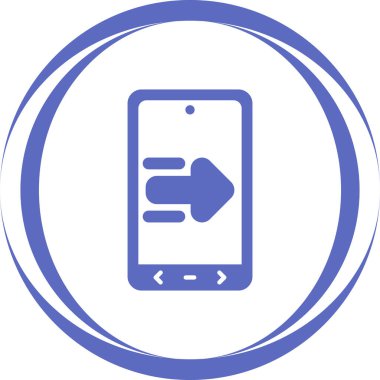 Akıllı telefon. Web simgesi basit illüstrasyon