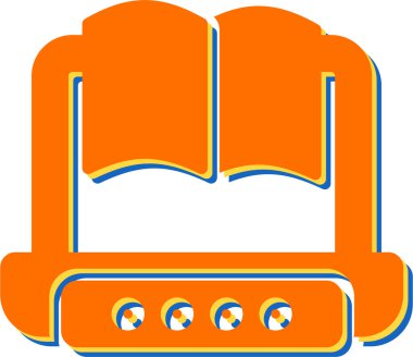 Kitap. Web simgesi basit tasarım