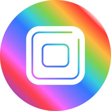 Modern Gökkuşağı simgesinin vektör çizimi