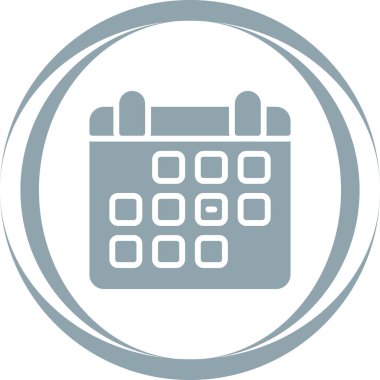 Takvim. Web simgesi basit tasarım
