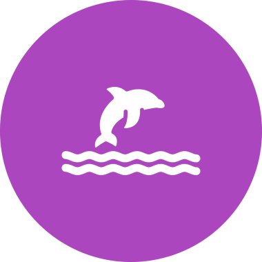 Balina. Web simgesi basit illüstrasyon