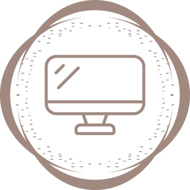 Bilgisayar simgesinin vektör illüstrasyonu