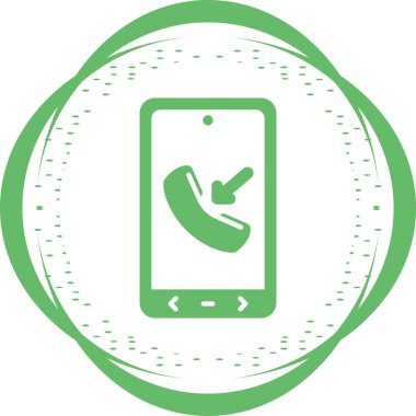 Moda biçimi izole edilmiş arka planda cep telefonu simgesi