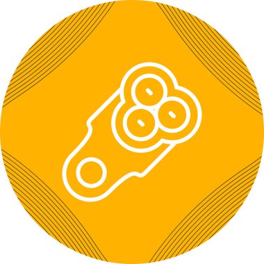 Vektör yiyecek ve sağlık simgesi