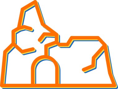 Bina. Web simgesi basit illüstrasyon