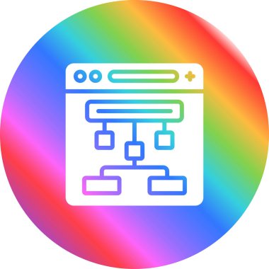 Vektör illüstrasyonu, seo modern simge