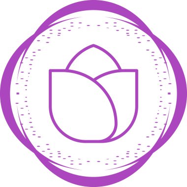 Bir çiçeğin vektör illüstrasyonu