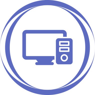 vektör lcd simgesi illüstrasyonu