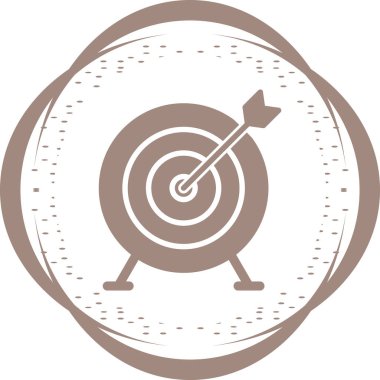 Dart. Web simgesi basit illüstrasyon