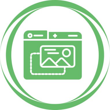 çevrimiçi web simgesi basit illüstrasyon