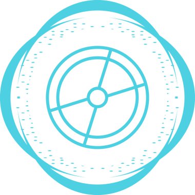 Bir pusulanın vektör illüstrasyonu